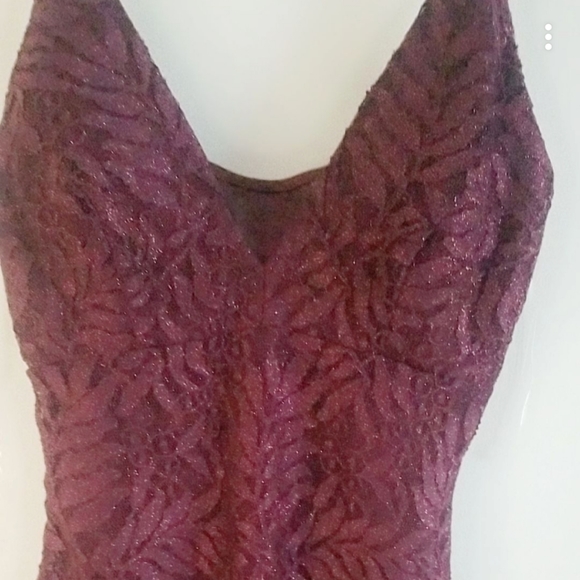 Burgundy Formal Dress - Picture 3 of 6